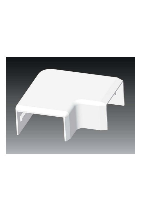 Vezetékcsatorna L-idom-fedél 32x15-höz alap+fedél 15mmx 32mmx 90° műanyag fényesfehér LHD KOPOS - 8603_HB