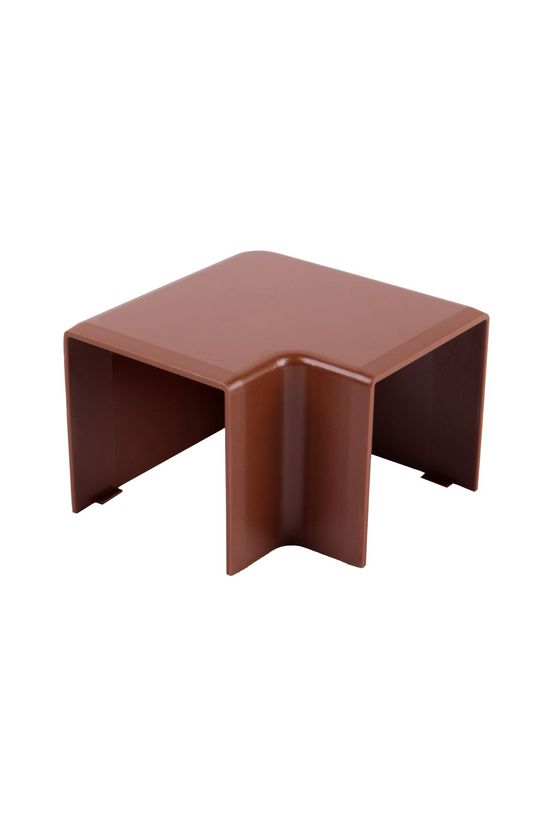 Vezetékcsatorna L-idom-fedél 40X40-hez alap+fedél 40.3mmx 40mmx 90° műanyag barna LHD KOPOS - 8643_I2