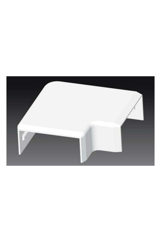 Vezetékcsatorna L-idom-fedél 50X20-hoz alap+fedél 20mmx 50mmx 90° műanyag fényesfehér LHD KOPOS - 8993_HB