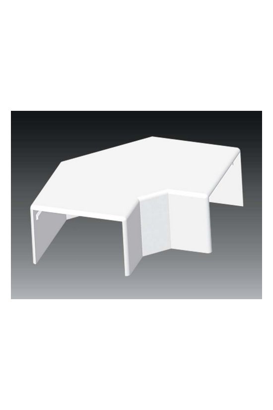 Vezetékcsatorna L-idom-fedél 60X40-hez alap+fedél 40mmx 60mmx 90° műanyag fényesfehér LH KOPOS - 8653_HB