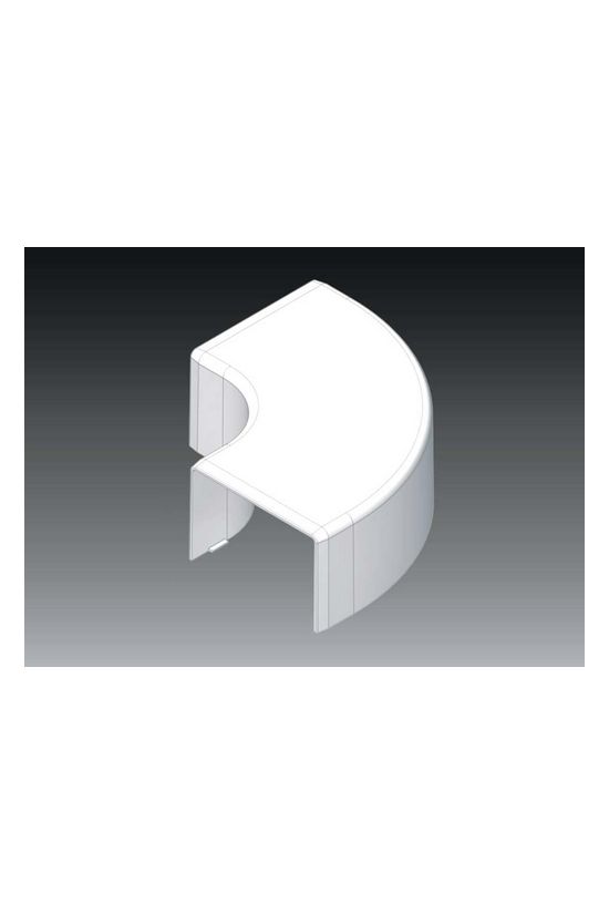Vezetékcsatorna L-idom-fedél 60X40-hez alap+fedél 40mmx 60mmx 90° műanyag fényesfehér LH KOPOS - 8653R_HB