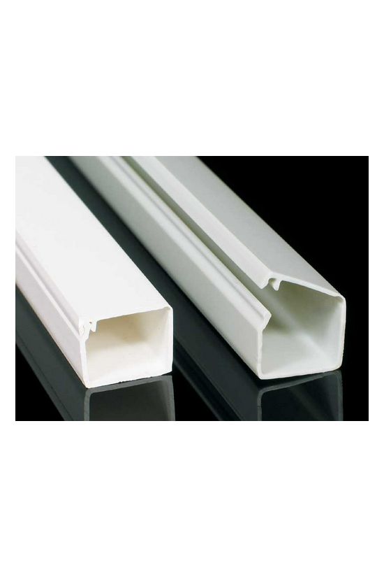 Vezetékcsatorna műanyag 15.5mm x 13mm x 2000mm fehér kezeletlen LZ KOPOS - LZ 15X12_HD