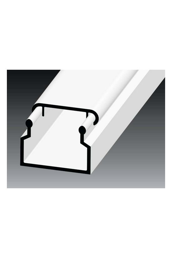 Vezetékcsatorna műanyag 18mm x 13mm x 2000mm fehér kezeletlen LV KOPOS - LV 18X13_HD