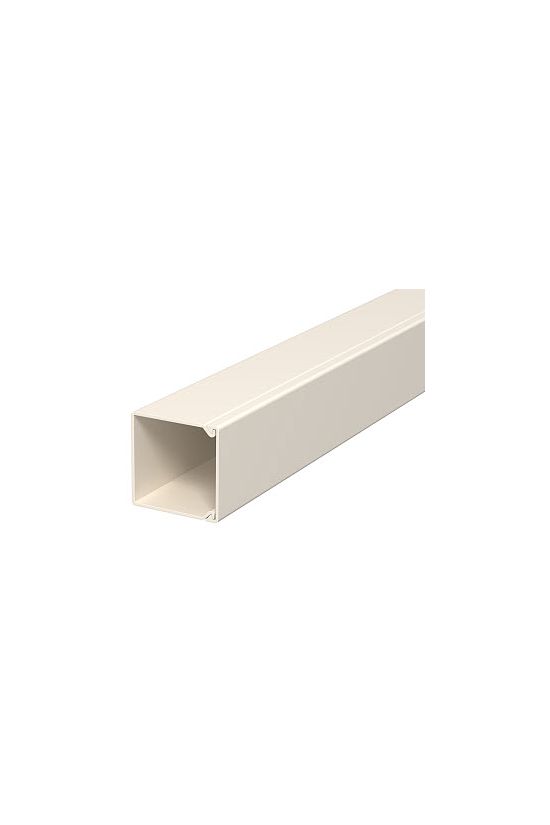 Vezetékcsatorna műanyag 25mm x 25mm x 2000mm krémfehér kezeletlen WDK25025CW OBO-BETTERMANN - 6026427