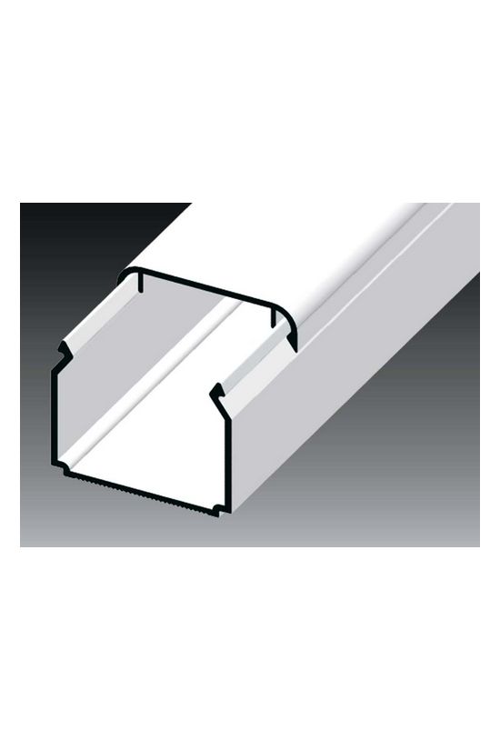 Vezetékcsatorna műanyag 30mm x 25mm x 2000mm fehér kezeletlen LHD KOPOS - LHD 30X25_HD