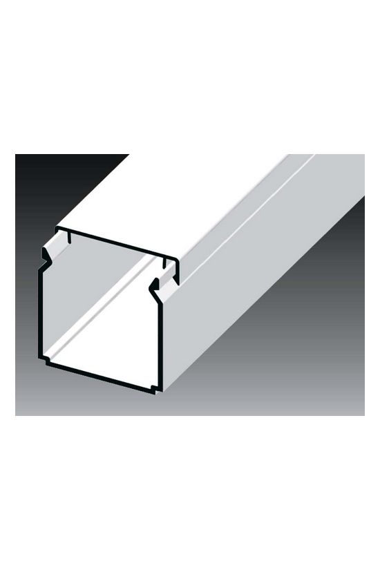 Vezetékcsatorna műanyag 40mm x 40mm x 2000mm fehér kezeletlen LHD KOPOS - LHD 40X40_HD