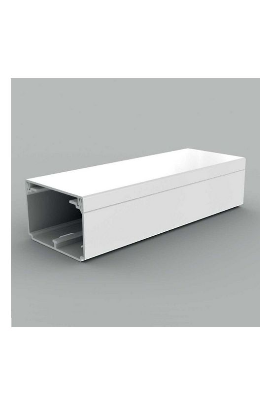 Vezetékcsatorna műanyag 60mm x 40mm x 2000mm fehér kezeletlen LH KOPOS - LH 60X40_HD