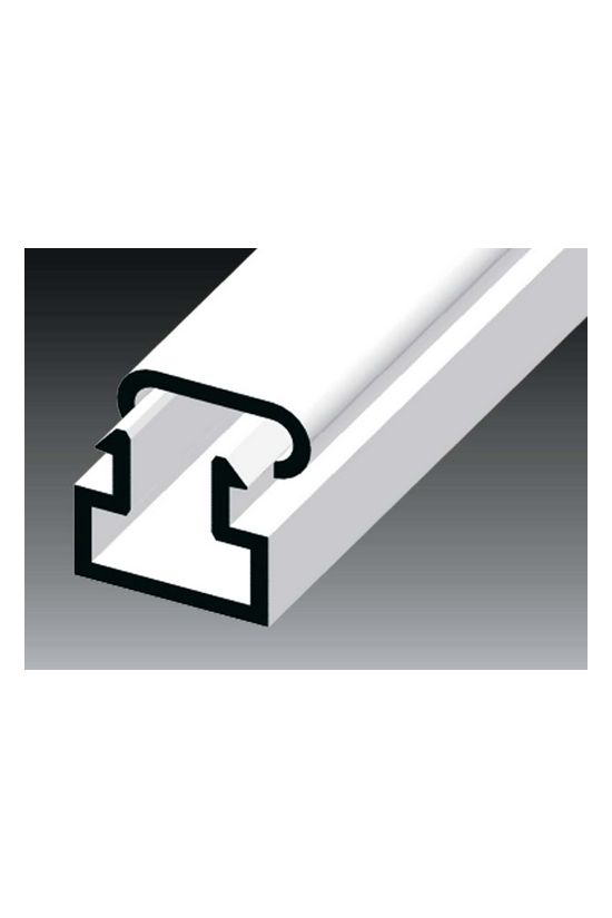 Vezetékcsatorna öntapadós műanyag 11mm x 10mm x 2000mm fehér kezeletlen LV KOPOS - LV 11X10_P2