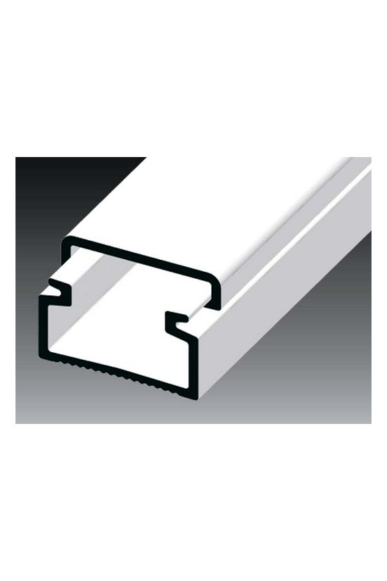 Vezetékcsatorna öntapadós műanyag 15mm x 10mm x 2000mm fehér kezeletlen LH KOPOS - LH 15X10_P2