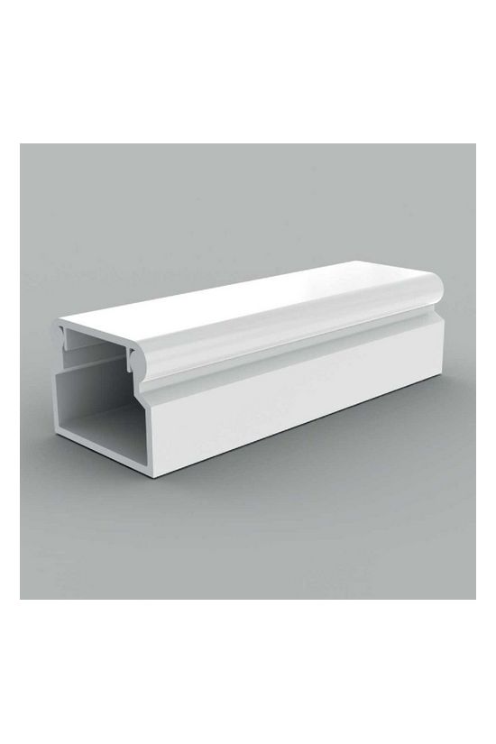 Vezetékcsatorna öntapadós műanyag 18mm x 13mm x 2000mm fehér kezeletlen LV KOPOS - LV 18X13_P2