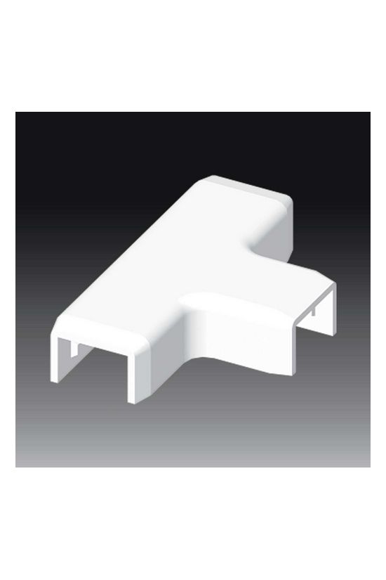 Vezetékcsatorna T-idom fedél 15X10-hez 10mmx 15mmx alap+fedél műanyag fényesfehér LH KOPOS - 8684_HB