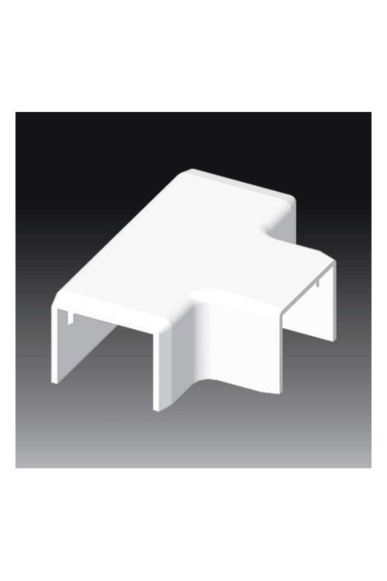 Vezetékcsatorna T-idom fedél 25x20-hoz 20.2mmx 25.2mmx alap+fedél műanyag fényesfehér LHD KOPOS - 8914_HB