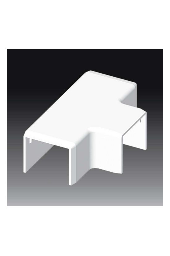 Vezetékcsatorna T-idom fedél 30X25-höz 25mmx 30mmx alap+fedél műanyag fényesfehér LHD KOPOS - 8934_HB