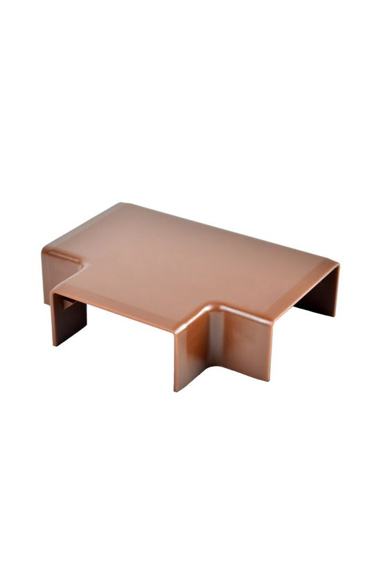 Vezetékcsatorna T-idom fedél 40x20x-hoz 18.5mmx 41.1mmx alap+fedél műanyag barna LHD KOPOS - 8634_I2