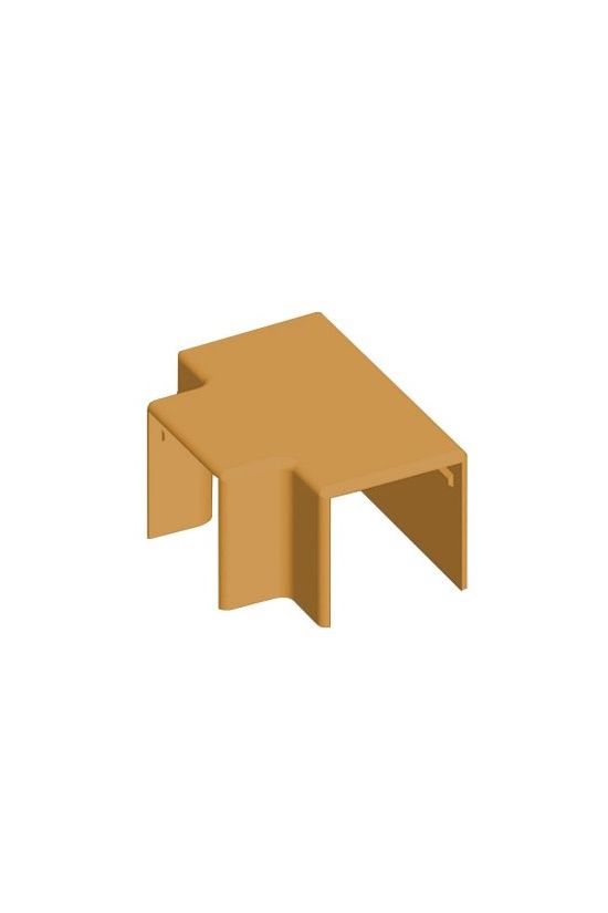 Vezetékcsatorna T-idom fedél 40X40-hez 40.3mmx 40mmx alap+fedél műanyag barna LHD KOPOS - 8644_SD