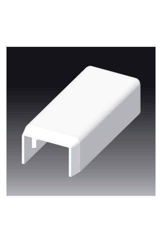 Vezetékcsatorna végzáró 15X10-hez balos/jobbos 10mmx 15mmx műanyag fényesfehér LH KOPOS - 8681_HB