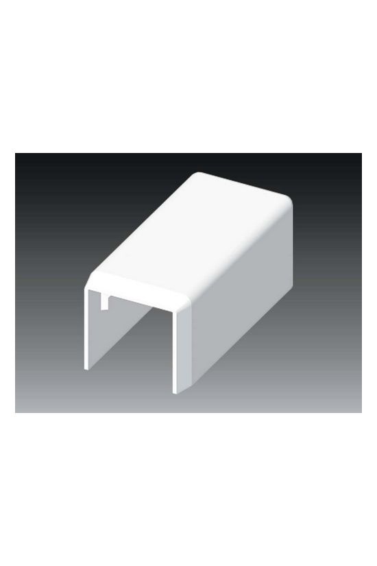 Vezetékcsatorna végzáró 17X17-hez balos/jobbos 15.5mmx 17mmx műanyag fényesfehér LHD KOPOS - 8671_HB