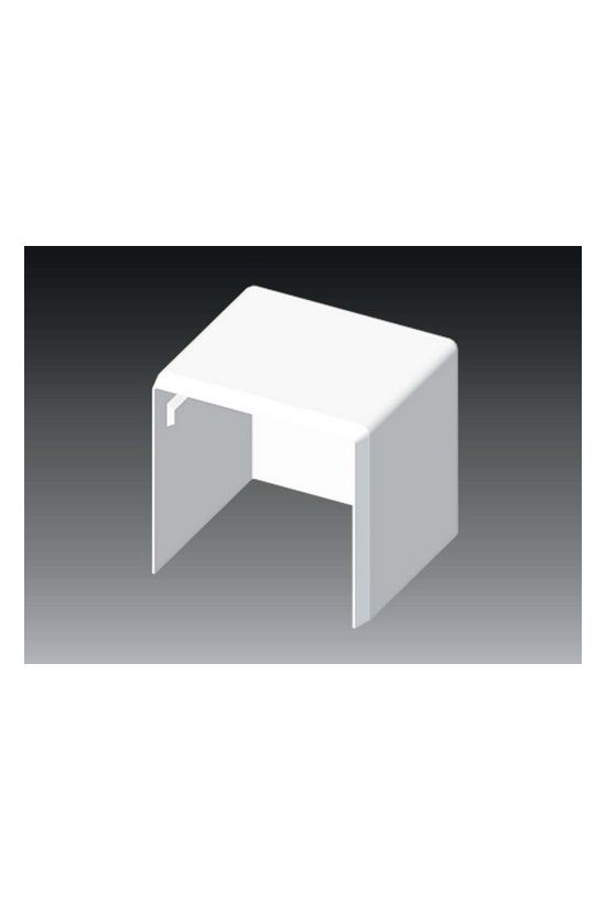 Vezetékcsatorna végzáró 40X40-hez balos/jobbos 40.3mmx 40mmx műanyag fényesfehér LHD KOPOS - 8641_HB