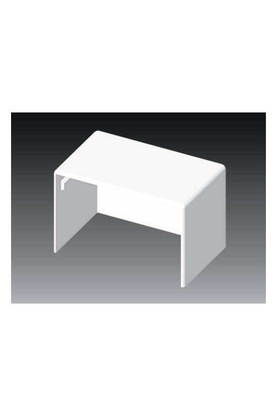 Vezetékcsatorna végzáró 60X40-hez balos/jobbos 40mmx 60mmx műanyag fényesfehér LH KOPOS - 8651_HB