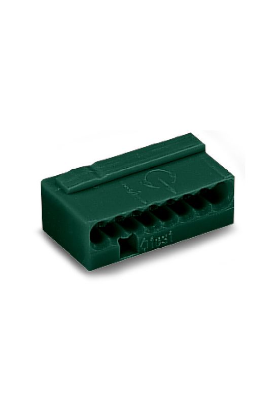 Vezetékösszekötő 8-pólus 6A 100V sötétszürke Micro WAGO - 243-208