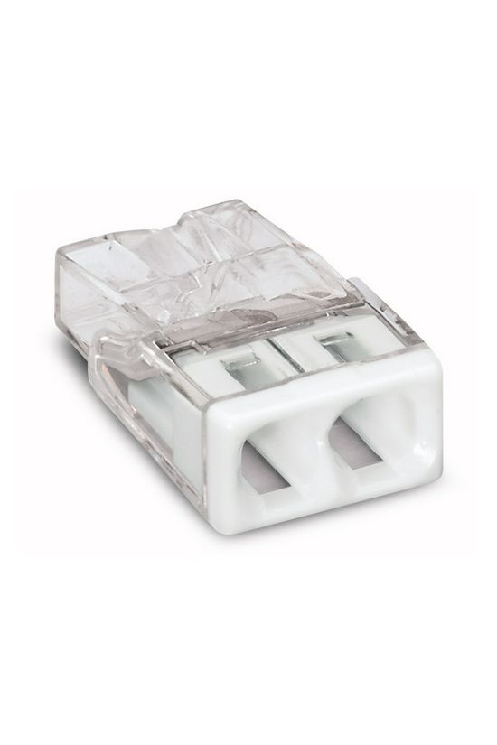 Vezetékösszekötő átlátszó 2-pólus 0.5-2.5mm2 24A 450V WAGO - 2273-202