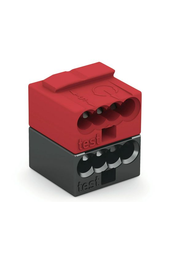 Vezetékösszekötő KNX/EIB 8-pólus 6A 100V piros/sötétszürke WAGO - 243-211