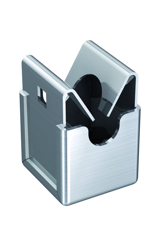 Vezetéktartó Niro-A kapocs Rd8 nemesacél V2A bepattintós bilincs furat-szerelés VI J.PRÖPSTER - 111001