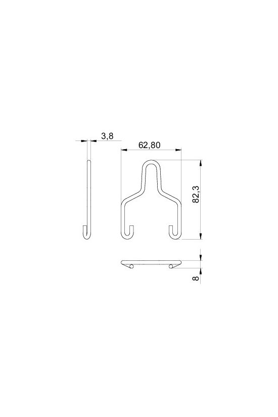 Világítási főtartó kengyel acél 350N-max.terhelés AHB 50 D4 FT OBO-BETTERMANN - 6066505