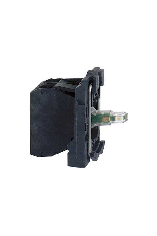 Világító nyomó blokk LED 230-240V/AC zöld-fényű előlapra csavaros Harmony XB5 Schneider - ZB5AW0M33