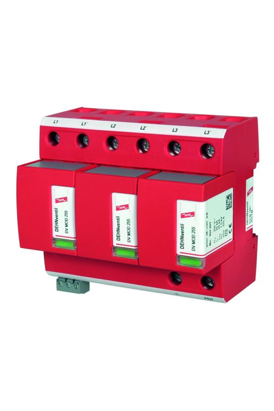 Villámáram-levezető kombi DEHNventil 3P T1+T2 TNC 230V/AC 6M 75kA-imp(10/350) DV M TNC 255 DEHN - 951300