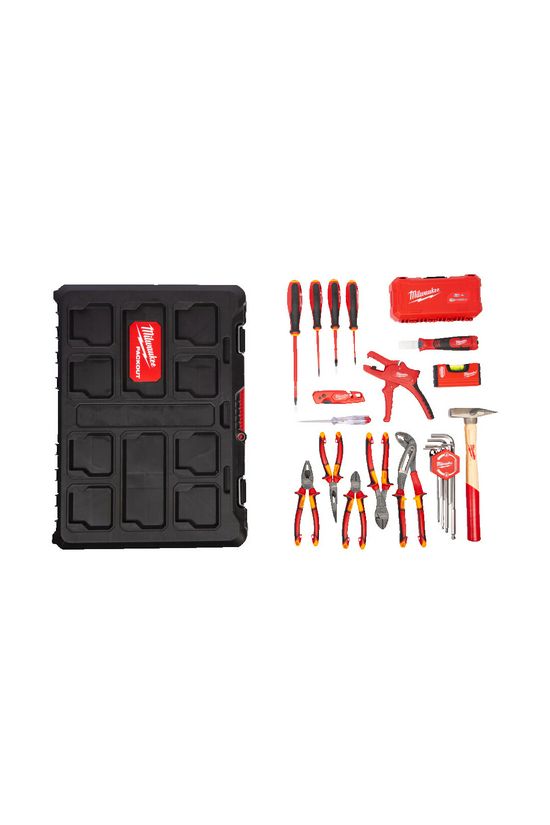 Villanyszerelő készlet Packout kofferben 62-darab Packout Milwaukee - 4932499466