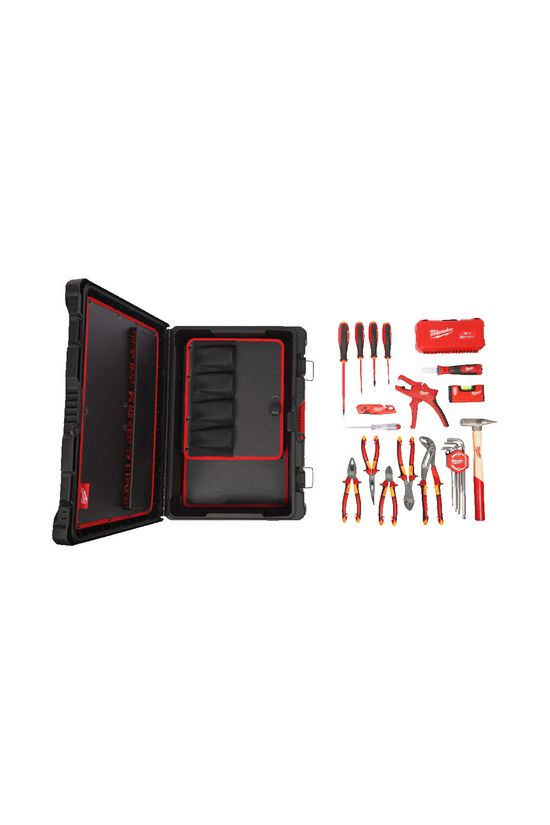 Villanyszerelő készlet Packout kofferben 62-darab Packout Milwaukee - 4932499466
