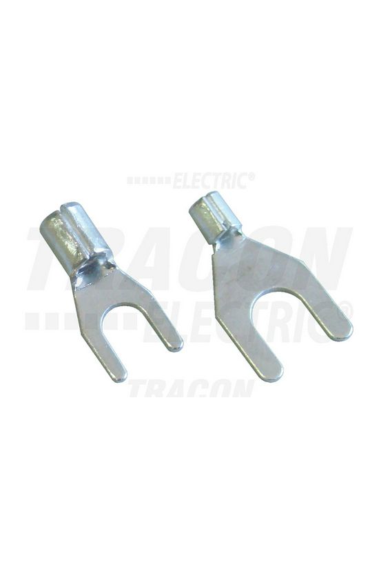 Villás saru 10mm2 6M/csavar villás-alakú réz ónozott TRACON - V10-6