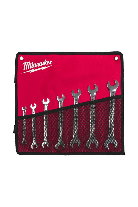 Villáskulcs készlet kettős 7db 6-19mm textil csomagban Milwaukee - 4932492713