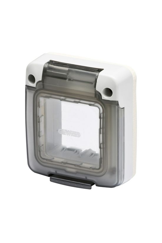 Vízmentes csapófedél 2modul függőleges műanyag szürke kezeletlen fényes 27Combi GEWISS - GW27403