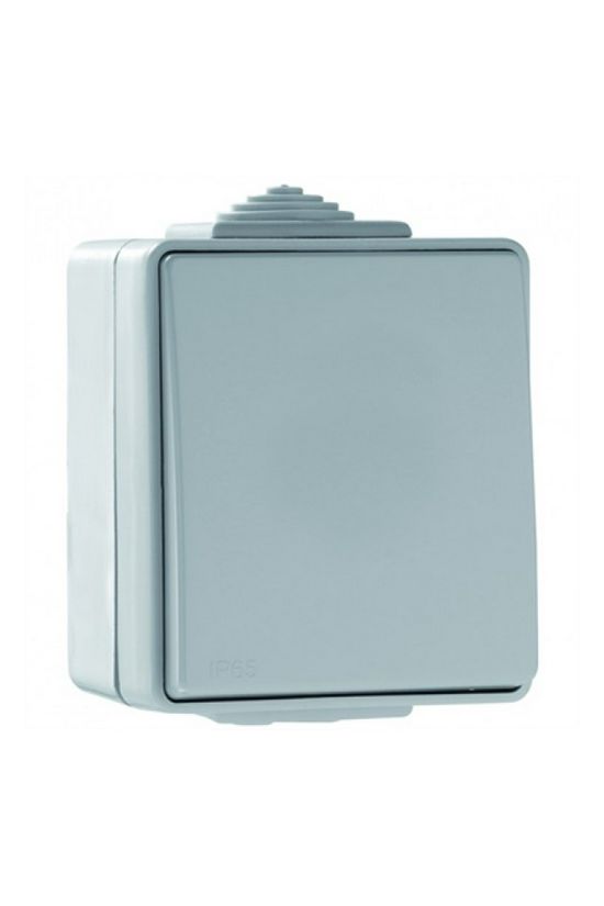 Waterproof48 106 váltókapcsoló betét komplett házban fehér falonkívüli rugós IP65 1- Elko EP - 48071CBR