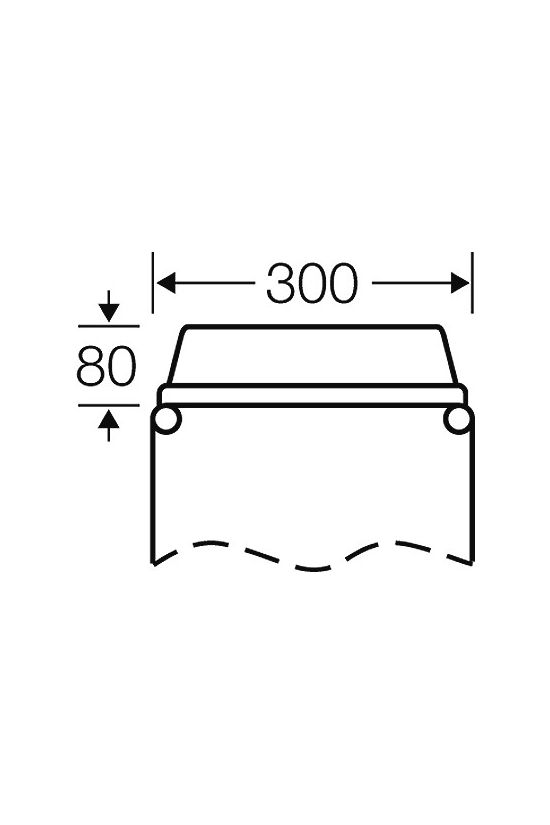 Zárófedél kikönnyített 300mmx 80mmx 100mm műanyag szürke Mi FM 63 Hensel - 2000133