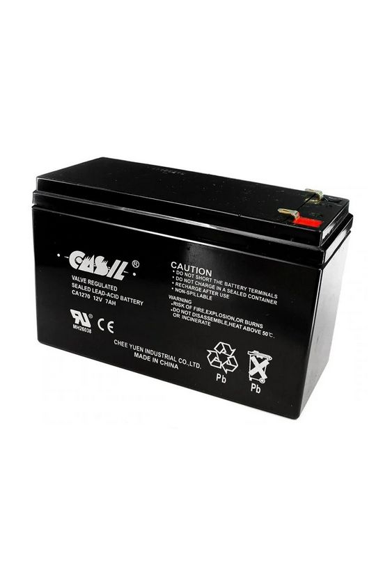 Zárt VLRA akkumulátor ólom(savas, töltött) 12V 7Ah F1 4,8 CA CASIL - CA1270F1