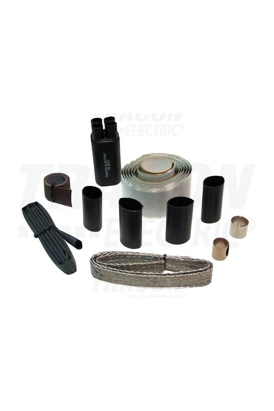 Zsugor végelzáró készlet kültéri 0,6/1 kV-os szalagárnyékolású 4-eres kábelhez 70-120mm2 TRACON - ZSVRS-3K2