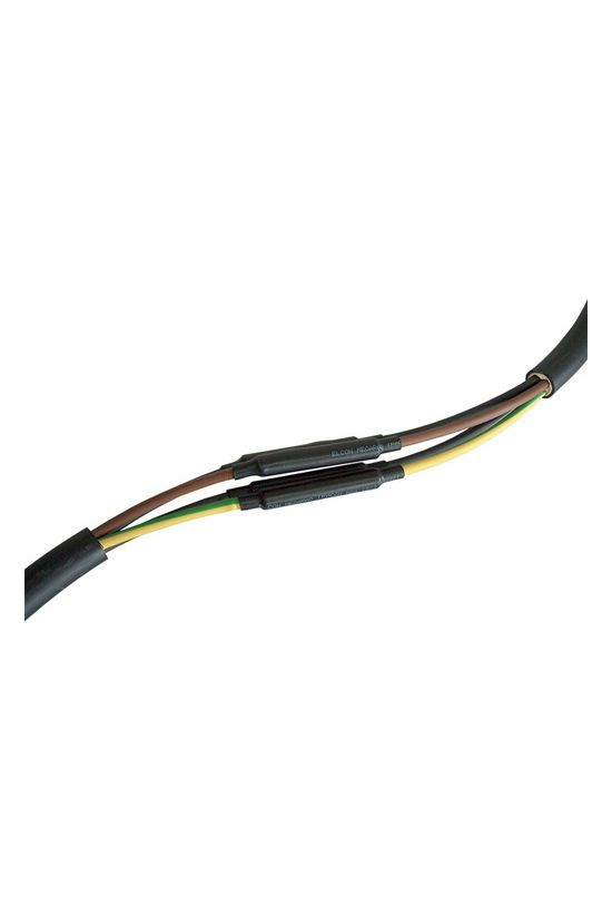 Zsugorcső összekötő készlet 5x35-120mm2 1000mm vastagfalú gyantás 35-120mm2 TRACON - ZSRSET5-2FK