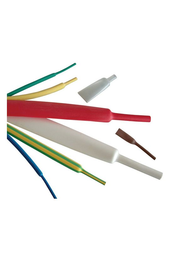 Zsugorcső szürke 101.6mm/ 50.8mm-átmérő 1m x 2:1-zsugor vékonyfalú melegzsugor TRACON - ZS1020SZ